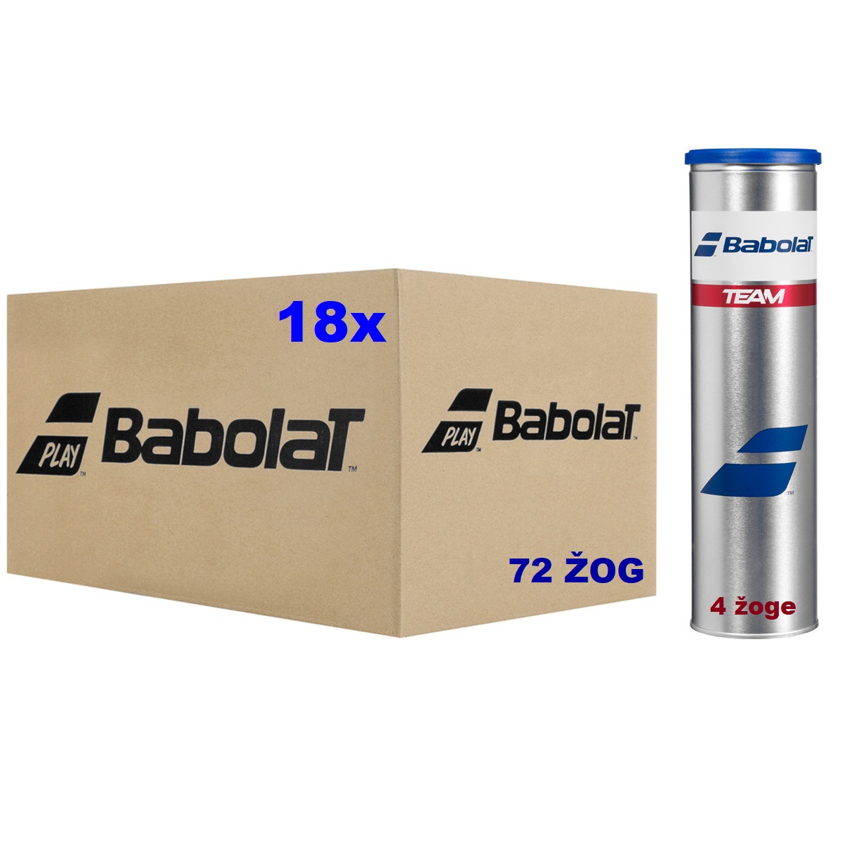 Babolat Team 4 (18x)