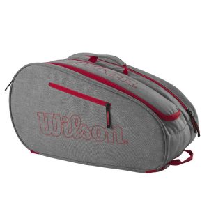 WILSON TEAM PADEL BAG Grey/Bright Red